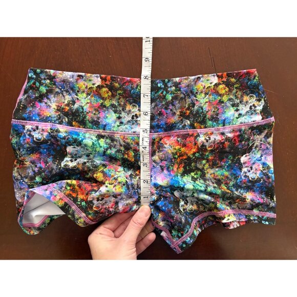 Peachy Athletic NWT Peach Perfect Galaxy Print Booty CrossFit Shorts Size Medium - Picture 11 of 12